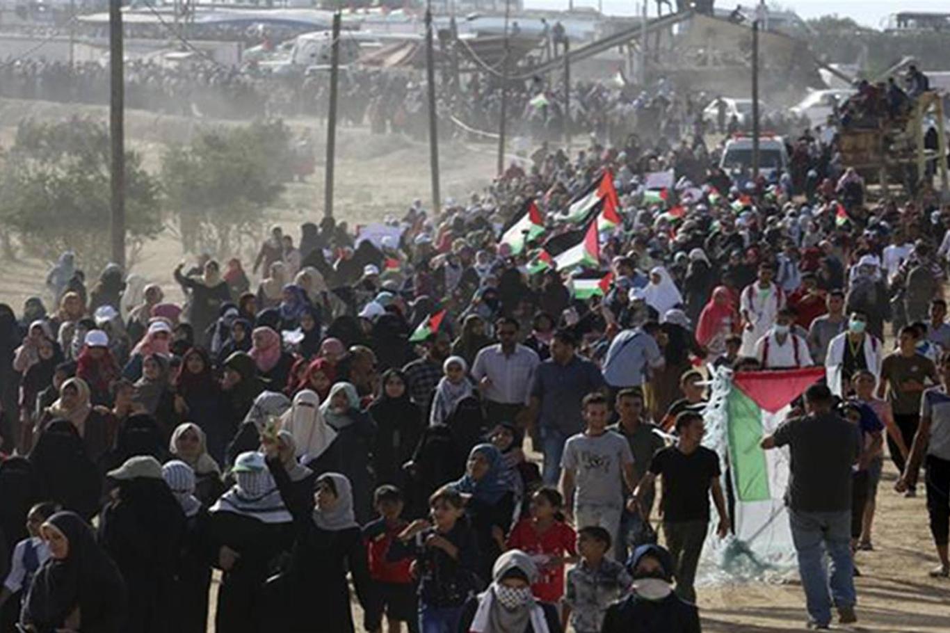 Siyonistler Gazze'deki Filistinlileri göçe zorluyor